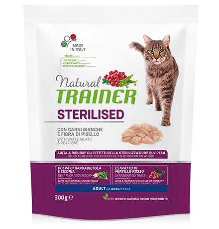 Trainer Natural Adult Sterilised / Сухой корм Трейнер Нейчерал для Стерилизованных кошек Свежее Белое Мясо