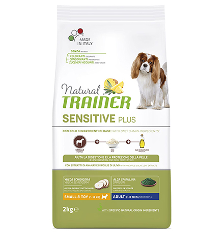 

Trainer Natural Sensitive Plus No Grain Mini Adult / Сухой Беззерновой корм Трейнер для собак Мелких пород Конина, Trainer Natural Sensitive Plus No Grain Mini Adult