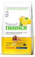 

Trainer Natural Small & Toy Adult / Сухой корм Трейнер для взрослых собак Мелких и Миниатюрных пород Сыровяленая ветчина и Рис, Trainer Natural Small & Toy Adult