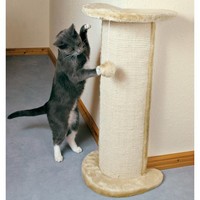 Купить Trixie / Когтеточка-тумба для кошек Трикси "Lorca" с игрушкой Угловая Бежевая Сизаль/Плюш за 7650.00 ₽