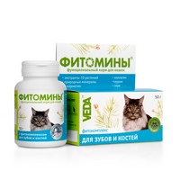 Veda Фитомины / Фитокомплекс Веда для кошек для Зубов и Костей 