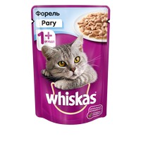 

Whiskas Trout / Паучи Вискас для взрослых кошек Форель рагу (цена за упаковку), Whiskas Trout
