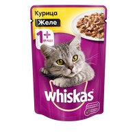 Купить Whiskas / Паучи Вискас для взрослых кошек Курица в желе (цена за упаковку) за 800.00 ₽