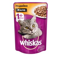 

Whiskas / Паучи Вискас для кошек Желе Индейка (цена за упаковку), Whiskas