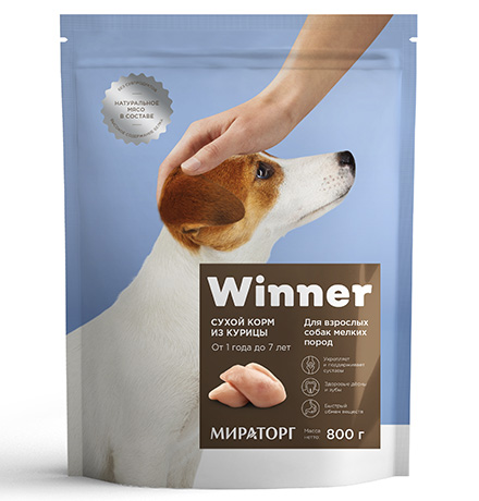 Winner Adult / Сухой корм Винер для взрослых собак Мелких пород Курица