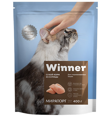 

Winner Adult / Сухой корм Винер для Стерилизованных кошек Курица, Winner Adult