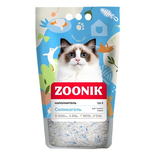 Зооник Наполнитель для кошачьего туалета Силикагелевый 1010₽