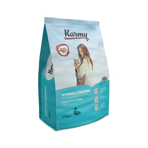 Karmy Hypoallergenic Сухой корм Карми для кошек Гипоаллергенный Утка 1415₽