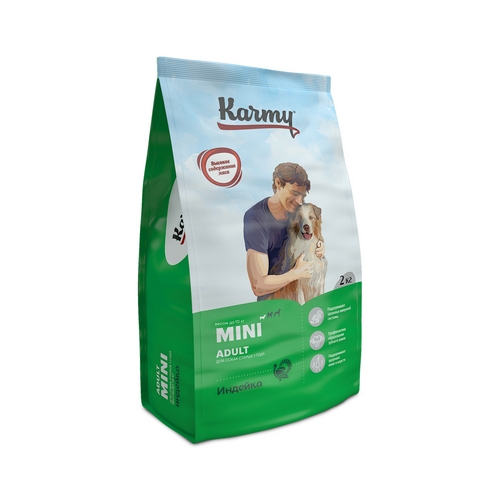 Karmy Mini Adult Сухой корм Карми для взрослых собак Мелких пород Индейка 1111₽