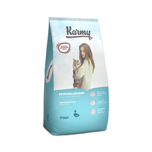 Karmy Hypoallergenic / Сухой корм Карми для кошек Гипоаллергенный Утка