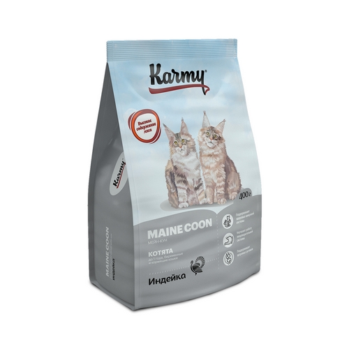 Karmy Kitten Maine Coon Сухой корм Карми для Котят беременных и кормящих кошек породы Мейн Кун 451₽