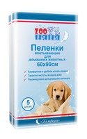 Zoo Няня Комфорт / Пеленки впитывающие для домашних животных 60 х 90 см 